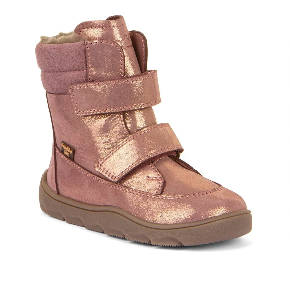 Froddo Kids Boots Tex Pink Gold Wool Zuru Tex Winter Barefoot size 34 or 2